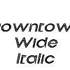Thumbnail DowntownWide Italic Thumbnail DowntownWide Italic