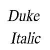 Thumbnail Duke Italic Thumbnail Duke Italic