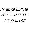 Thumbnail EyeglassExtended Italic
