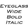 Thumbnail EyeglassWide BoldItalic