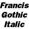 Thumbnail FrancisGothic Italic