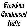 Thumbnail FreedomCondensed  Italic