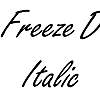 Thumbnail FreezeD Italic