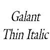 Thumbnail GalantThin Italic Thumbnail GalantThin Italic