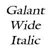Thumbnail GalantWide Italic Thumbnail GalantWide Italic