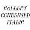 Thumbnail GalleryCondensed Italic