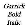 Thumbnail Garrick BoldItalic
