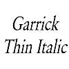 Thumbnail GarrickThin Italic