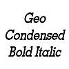 Thumbnail GeoCondensed BoldItalic
