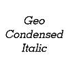 Thumbnail GeoCondensed Italic