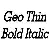 Thumbnail GeoThin BoldItalic