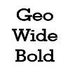 Thumbnail GeoWide Bold Thumbnail GeoWide Bold