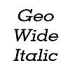 Thumbnail GeoWide Italic Thumbnail GeoWide Italic