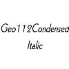Thumbnail Geo112Condensed Italic