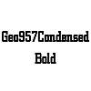 Thumbnail Geo957Condensed Bold