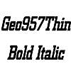 Thumbnail Geo957Thin BoldItalic