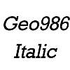 Thumbnail Geo986 Italic