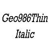 Thumbnail Geo986Thin Italic