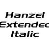 Thumbnail HanzelExtended Italic Thumbnail HanzelExtended Italic