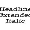 Thumbnail HeadlineExtended Italic Thumbnail HeadlineExtended Italic