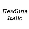 Thumbnail Headline Italic