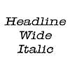 Thumbnail HeadlineWide Italic