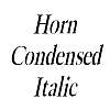 Thumbnail HornCondensed Italic