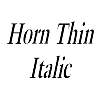 Thumbnail HornThin Italic