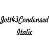Thumbnail Jott43Condensed Italic