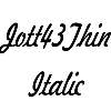 Thumbnail Jott43Thin Italic