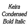 Thumbnail KeiraCondensed BoldItalic