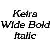 Thumbnail KeiraWide BoldItalic