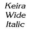 Thumbnail KeiraWide Italic Thumbnail KeiraWide Italic