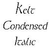 Thumbnail KeltCondensed Italic