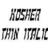 Thumbnail KosherThin Italic