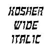 Thumbnail KosherWide Italic