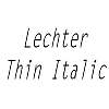 Thumbnail LechterThin Italic Thumbnail LechterThin Italic