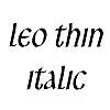 Thumbnail LeoThin Italic