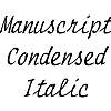 Thumbnail ManuscriptCondensed Italic