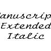 Thumbnail ManuscriptExtended Italic