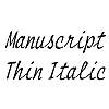 Thumbnail ManuscriptThin Italic