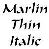 Thumbnail MarlinThin Italic