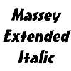 Thumbnail MasseyExtended Italic