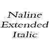 Thumbnail NalineExtended Italic