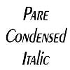 Thumbnail PareCondensed Italic