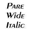 Thumbnail PareWide Italic Thumbnail PareWide Italic