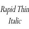 Thumbnail RapidThin Italic Thumbnail RapidThin Italic