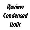 Thumbnail ReviewCondensed Italic
