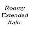Thumbnail RoomyExtended Italic Thumbnail RoomyExtended Italic
