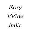 Thumbnail RoryWide Italic